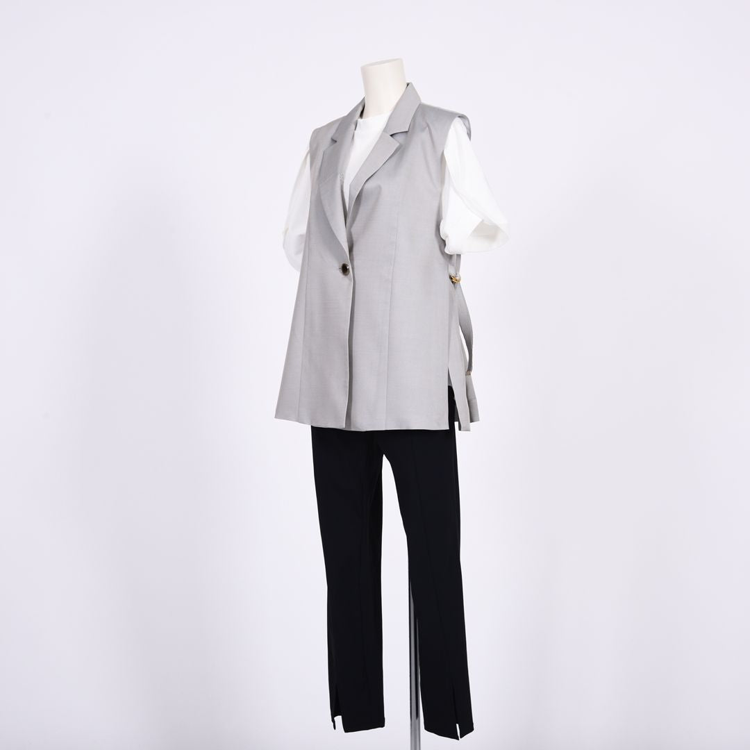 シャンブレー　テーラードジレ　B DONNA　6067400