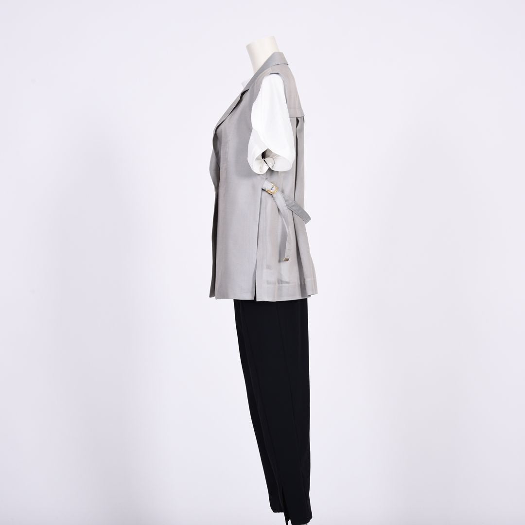 シャンブレー　テーラードジレ　B DONNA　6067400