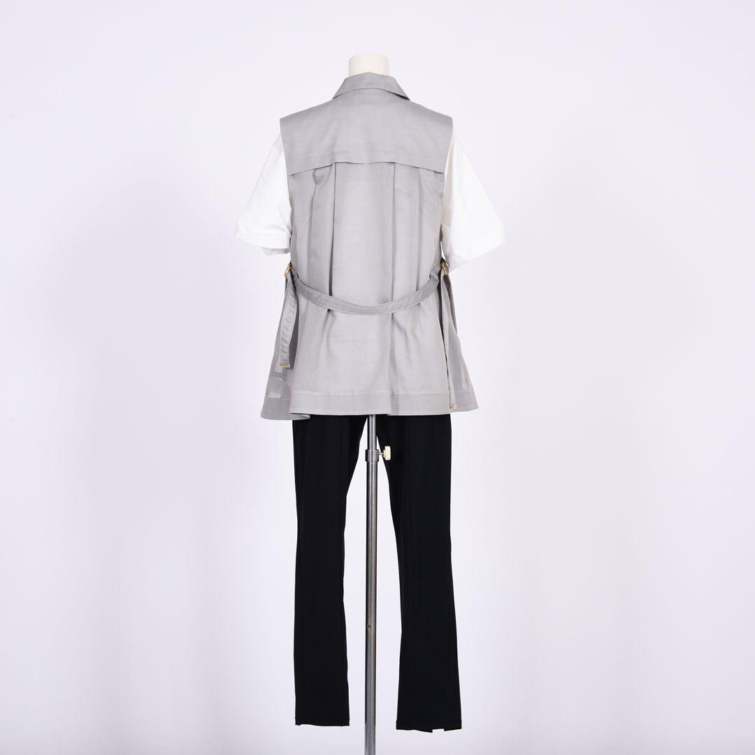 シャンブレー　テーラードジレ　B DONNA　6067400