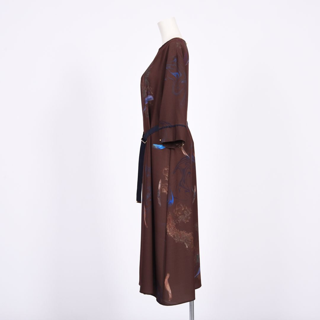 マーブルプリント　ワンピース　B DONNA　6069401