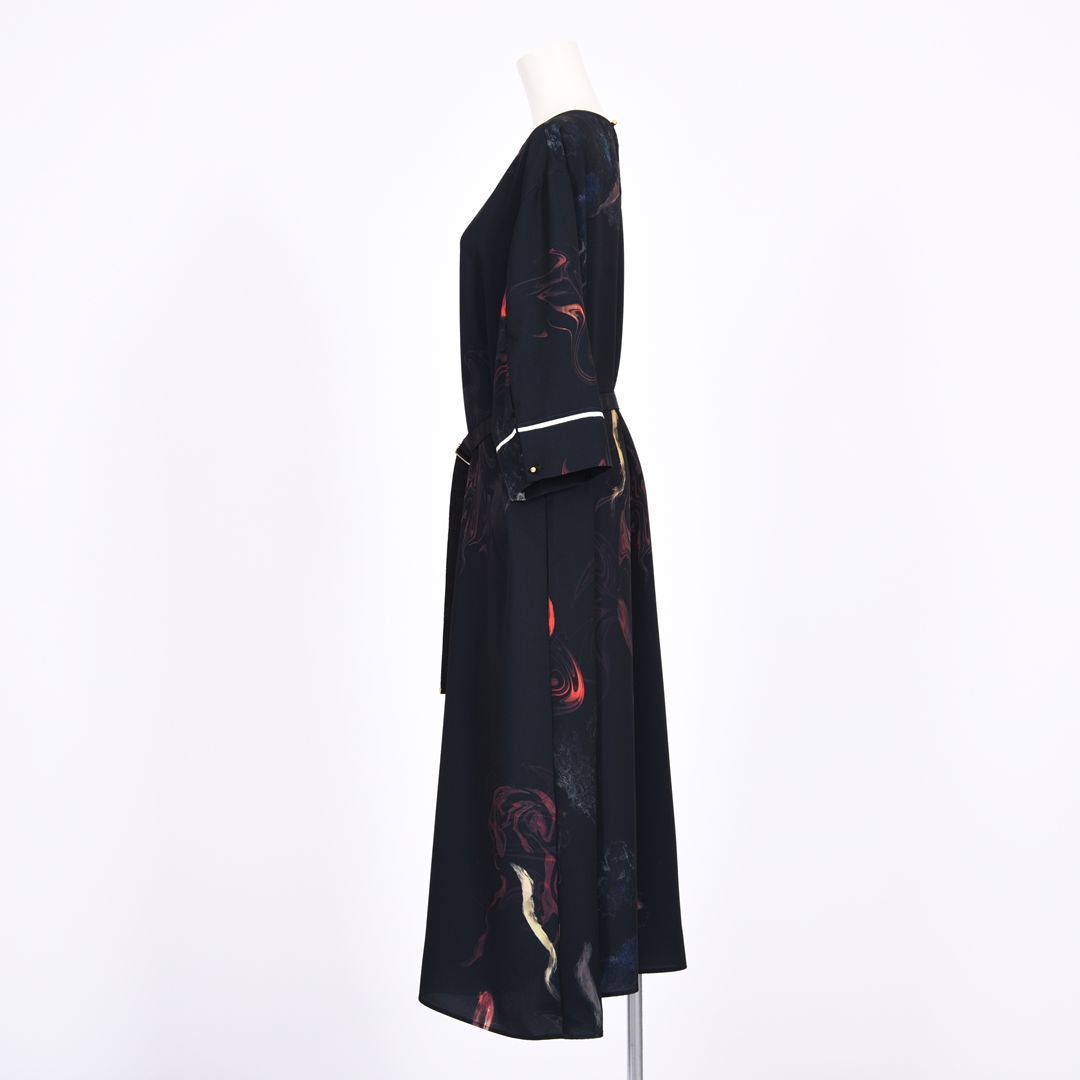 マーブルプリント　ワンピース　B DONNA　6069401