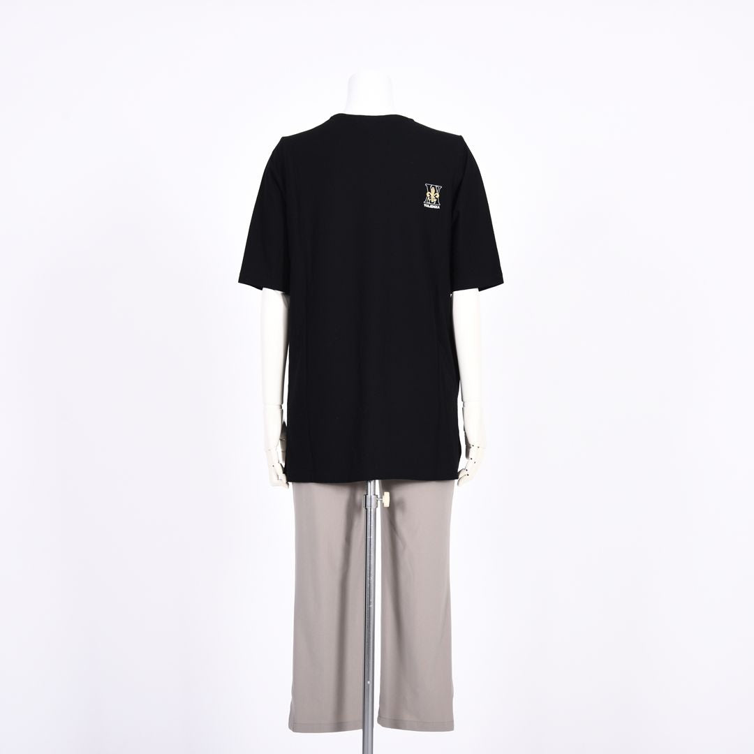 【綿100%】異素材切替　チュニック丈カットソー　VALENZA　5162415