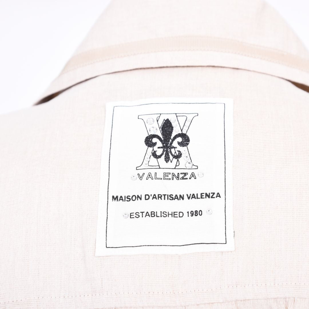 【麻混】前釦オープンワンピース　VALENZA　5169403