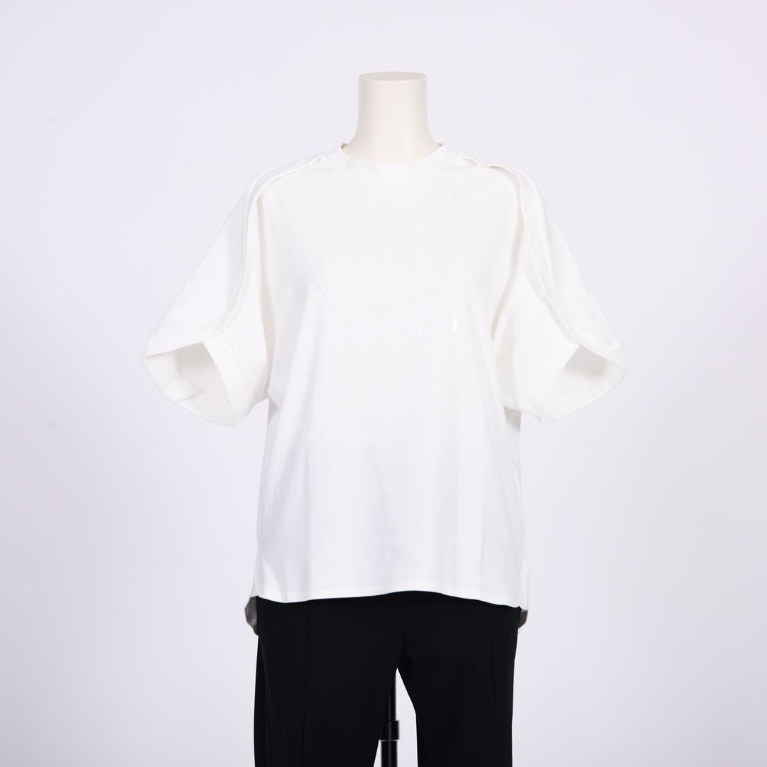 スパンコールロゴ　ラグラン袖カットソー　B DONNA　6062400