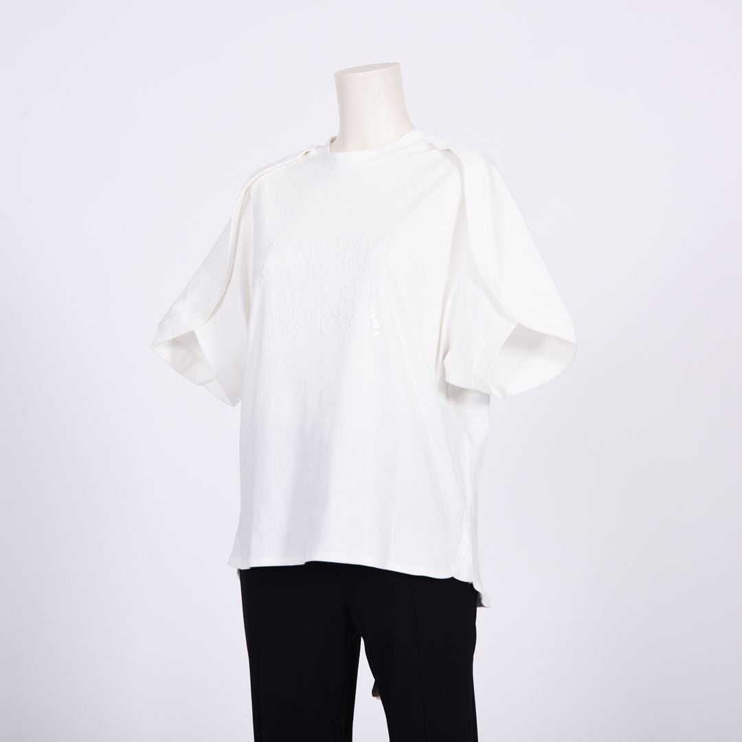 スパンコールロゴ　ラグラン袖カットソー　B DONNA　6062400