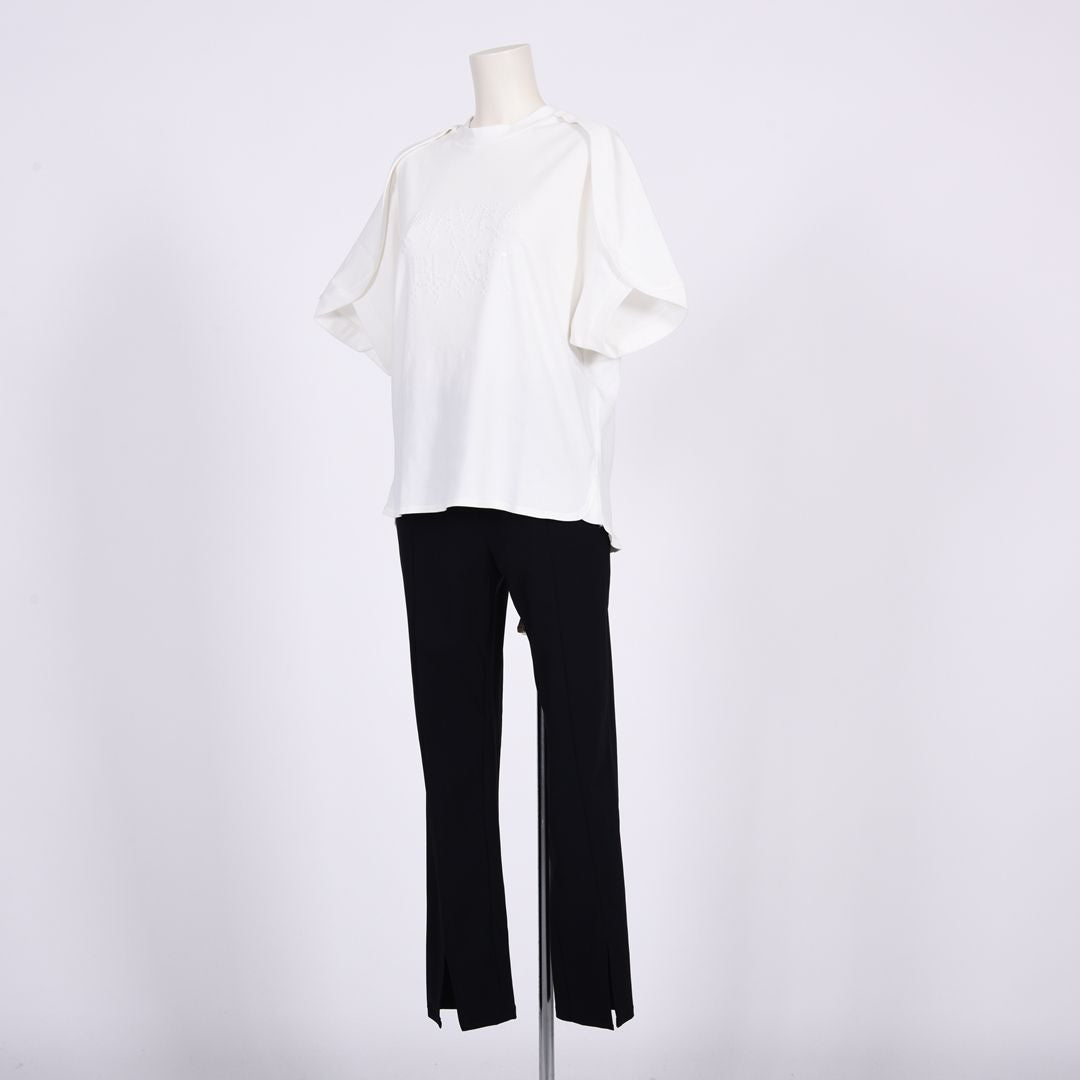 スパンコールロゴ　ラグラン袖カットソー　B DONNA　6062400