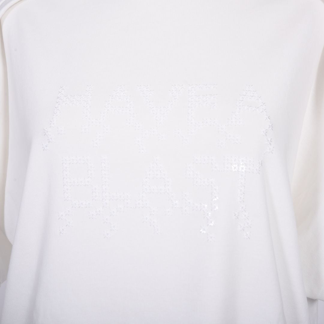 スパンコールロゴ　ラグラン袖カットソー　B DONNA　6062400