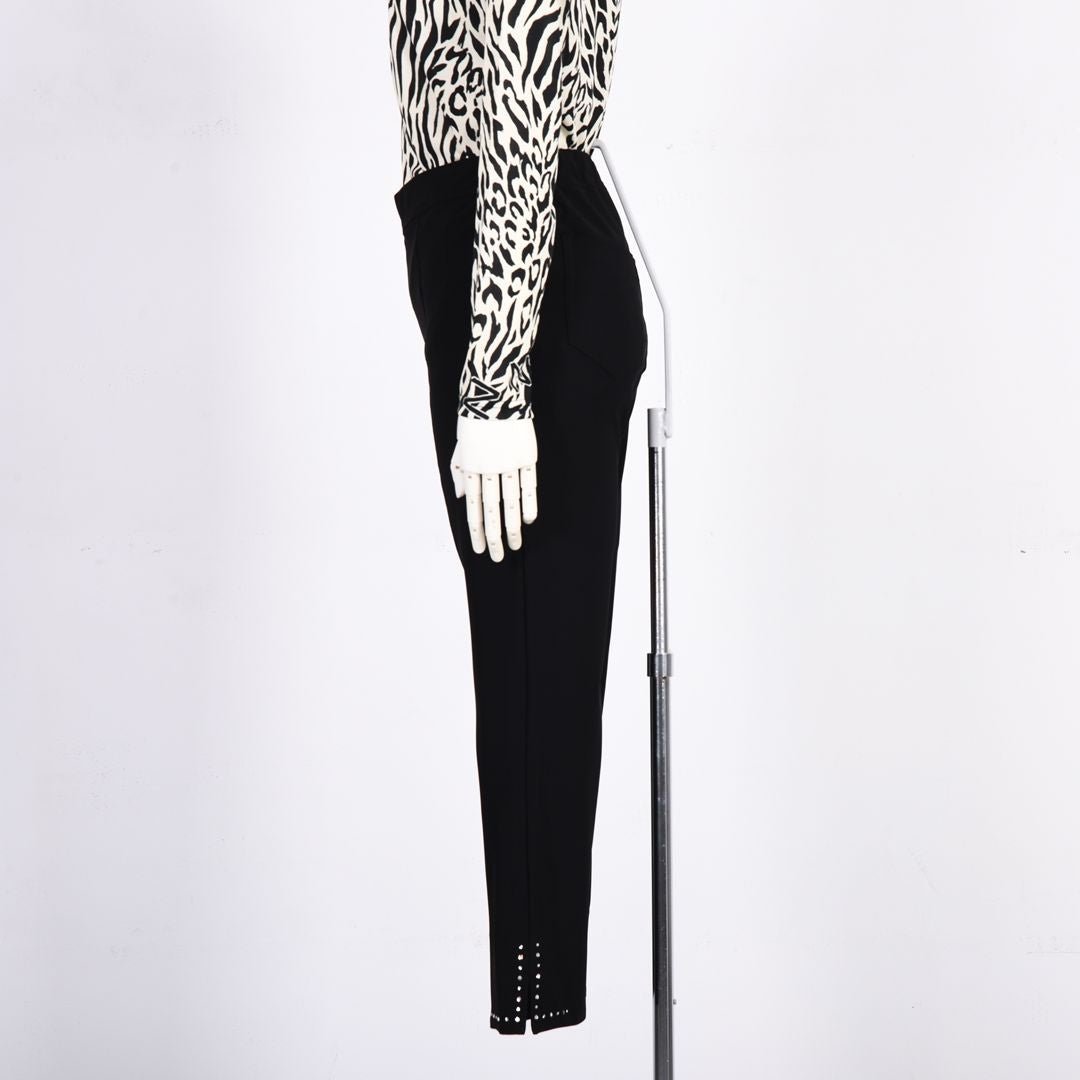 【Lサイズ】クロップド丈　ストレッチパンツ　VALENZA　5566600