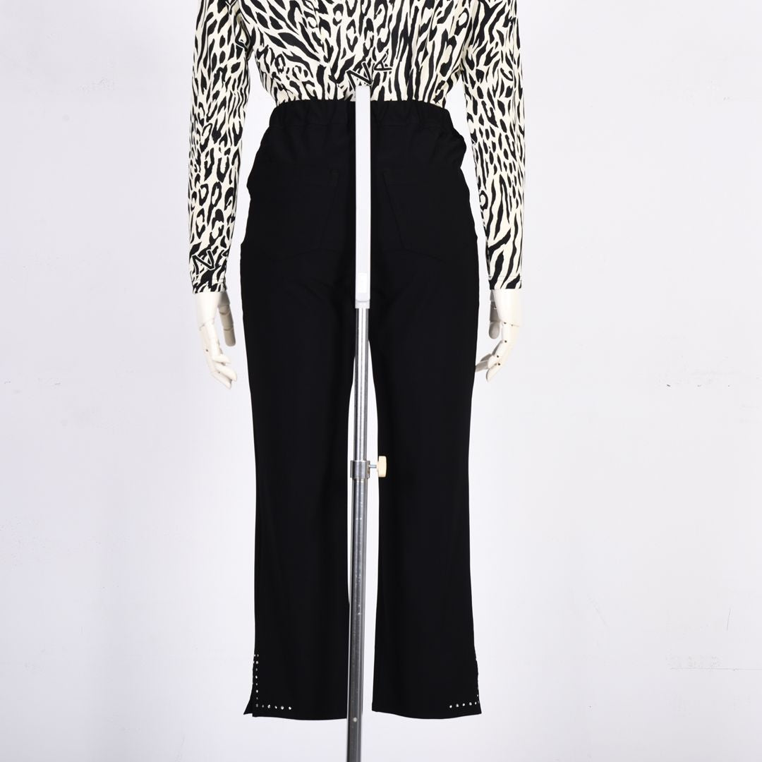 【Lサイズ】クロップド丈　ストレッチパンツ　VALENZA　5566600