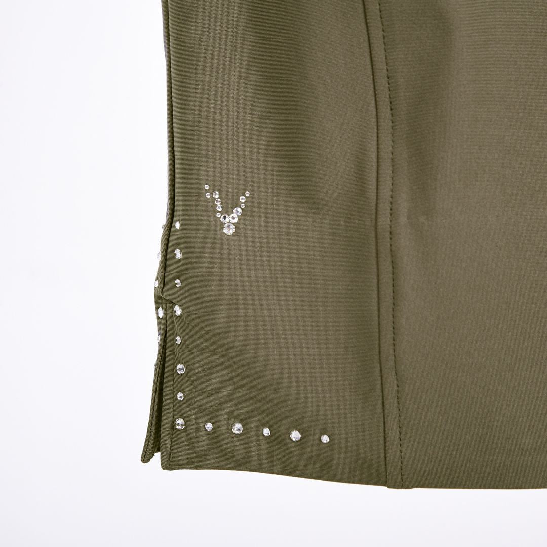 【Lサイズ】クロップド丈　ストレッチパンツ　VALENZA　5566600