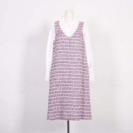 Vネックツイードワンピース　Dear Princess mieux　2069901