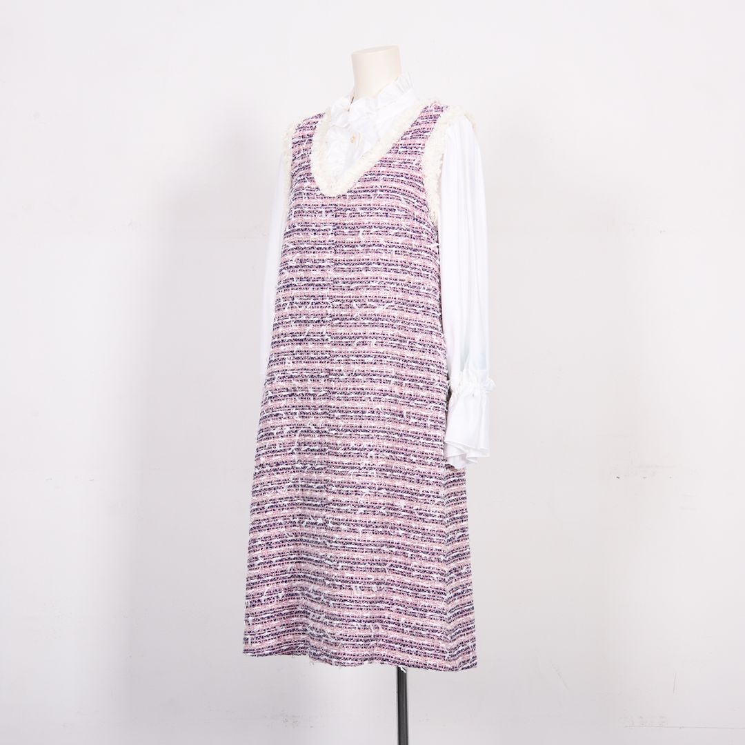 Vネックツイードワンピース　Dear Princess mieux　2069901