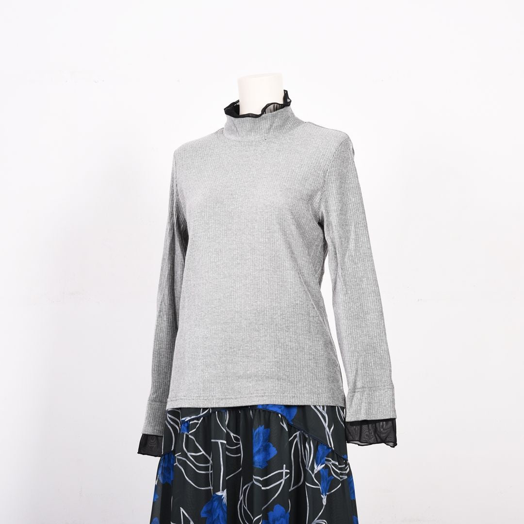 レイヤード風ハイネックカットソー　B DONNA　6062800