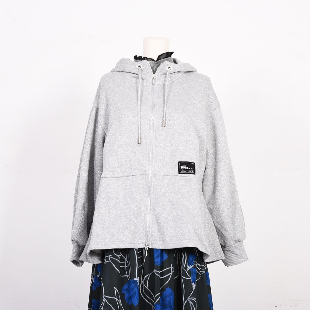 キラキラ裏毛　フルジップパーカー　B DONNA　6062803