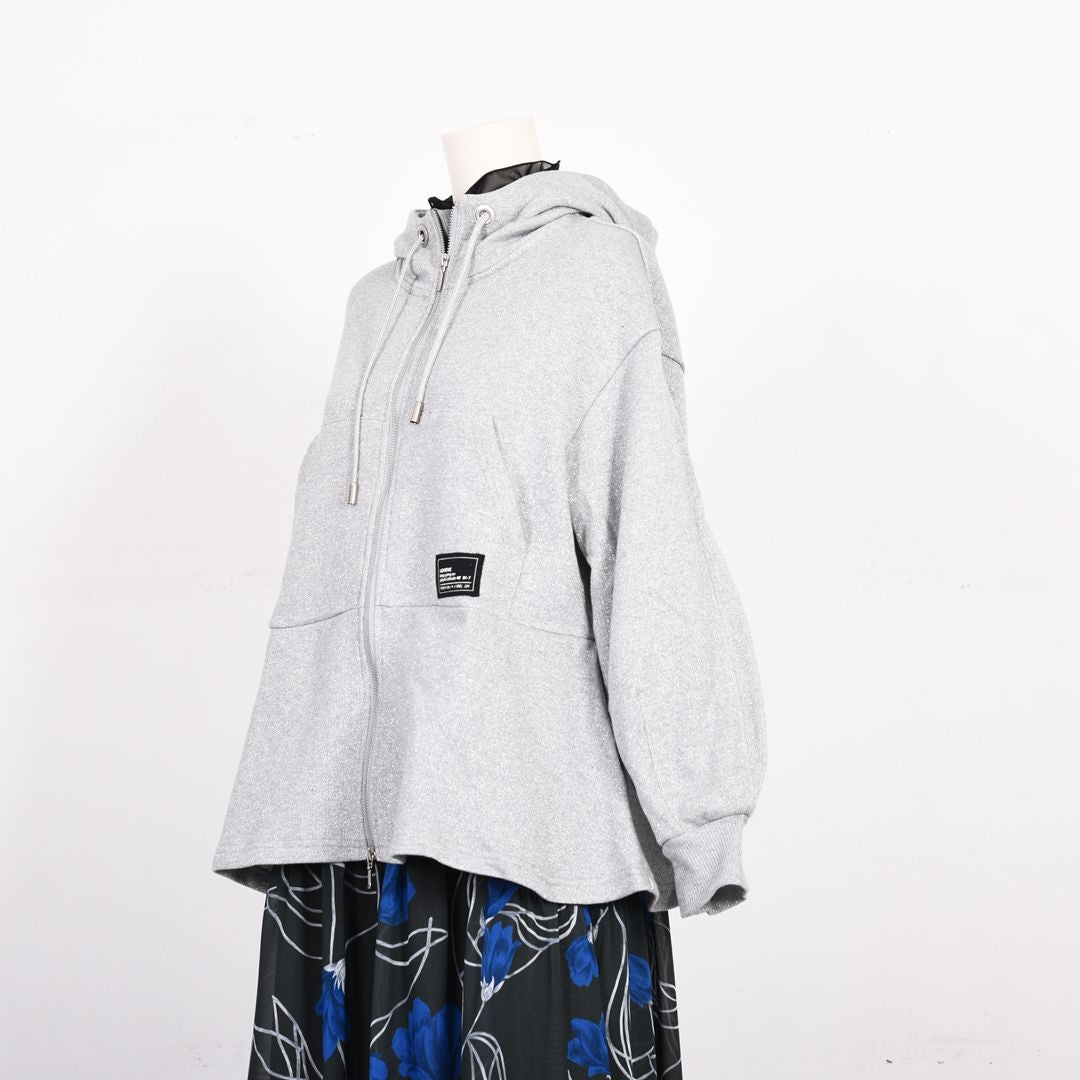 キラキラ裏毛　フルジップパーカー　B DONNA　6062803