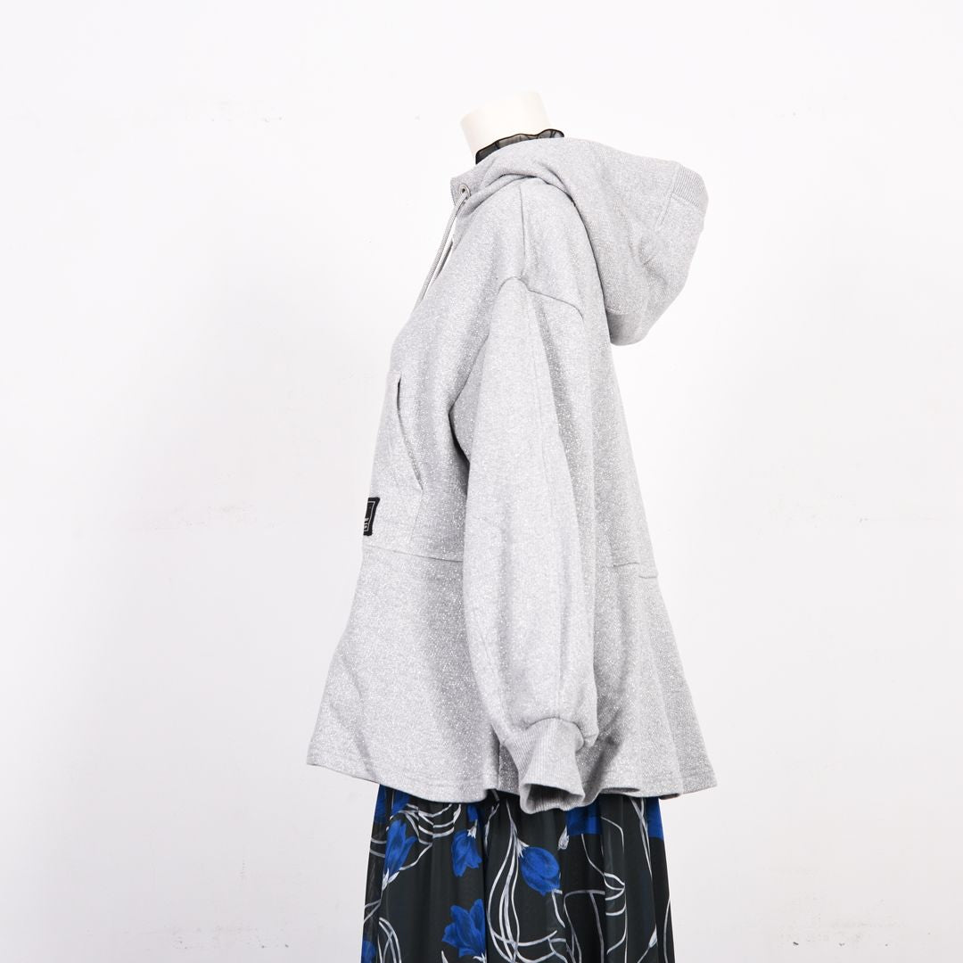 キラキラ裏毛　フルジップパーカー　B DONNA　6062803
