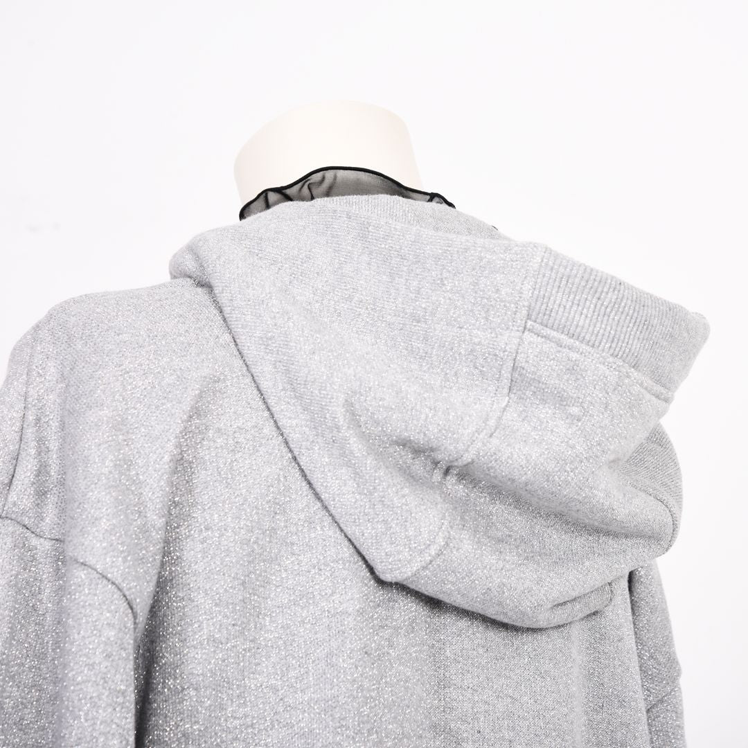 キラキラ裏毛　フルジップパーカー　B DONNA　6062803