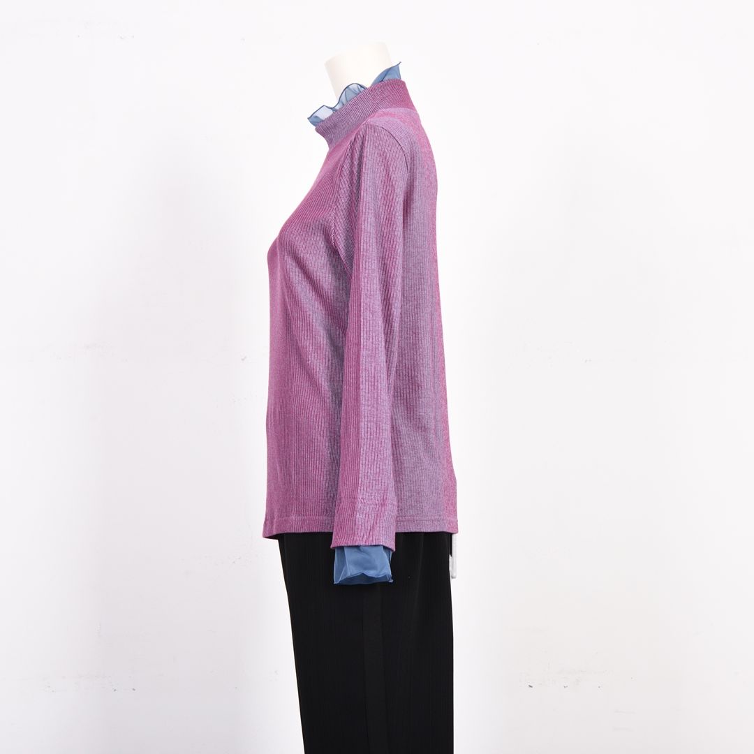 レイヤード風ハイネックカットソー　B DONNA　6062800