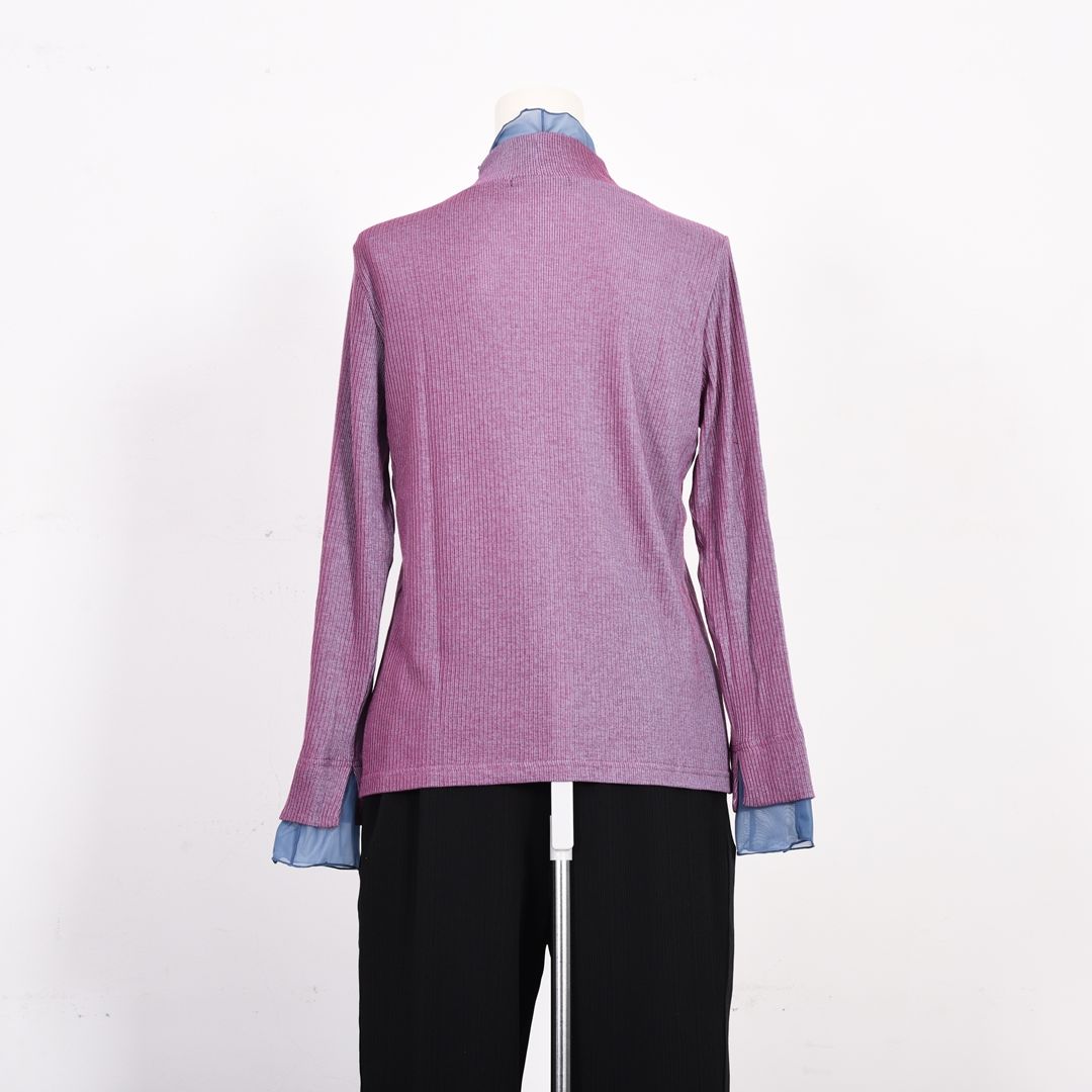 レイヤード風ハイネックカットソー　B DONNA　6062800