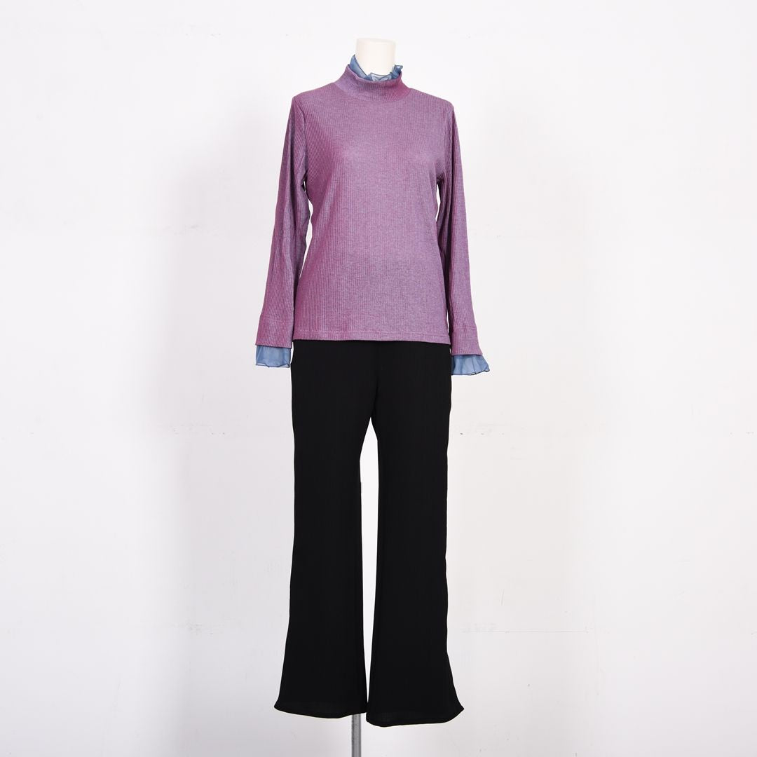 レイヤード風ハイネックカットソー　B DONNA　6062800