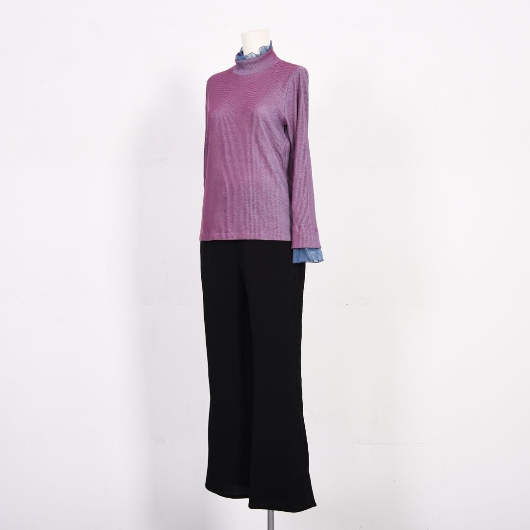 レイヤード風ハイネックカットソー　B DONNA　6062800