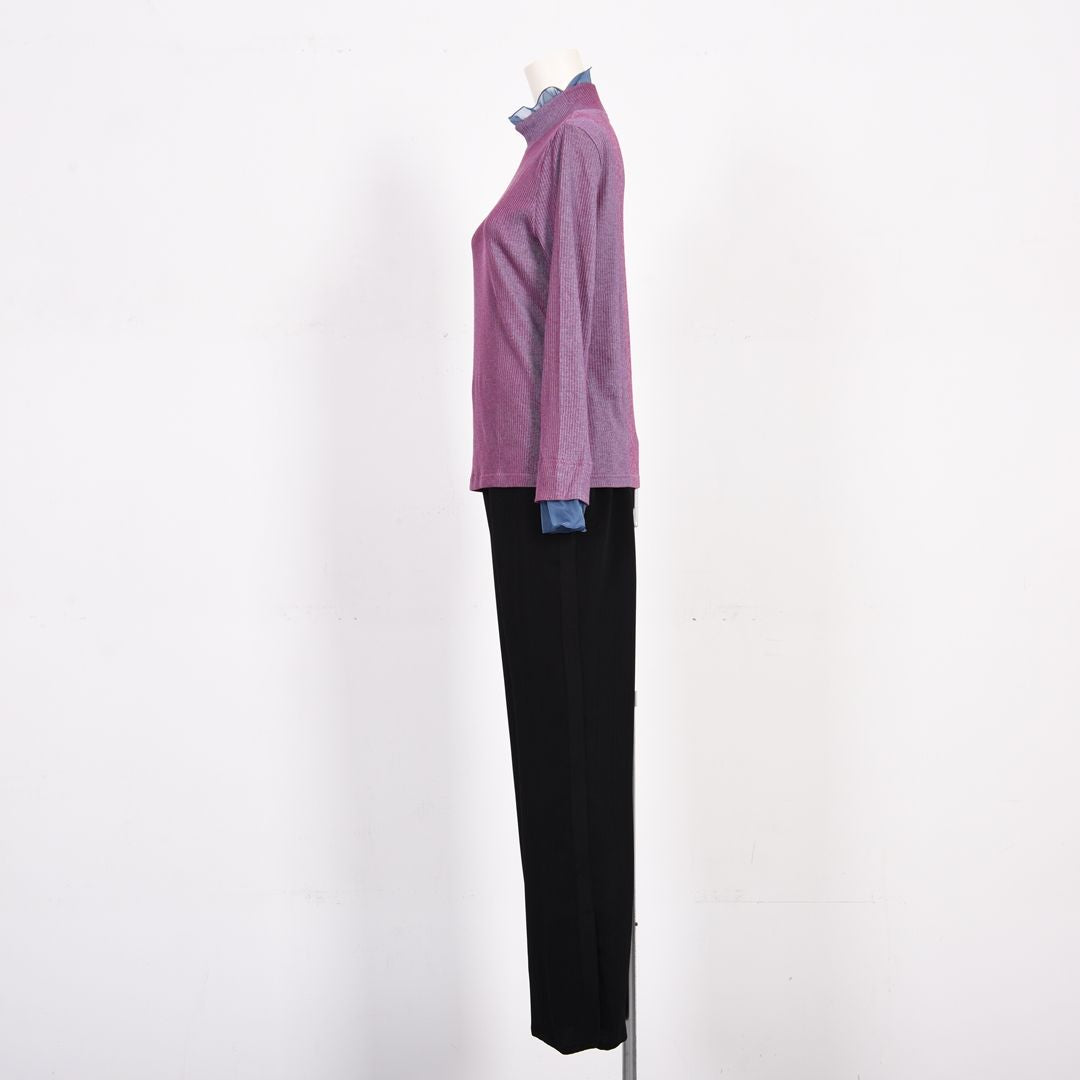 レイヤード風ハイネックカットソー　B DONNA　6062800