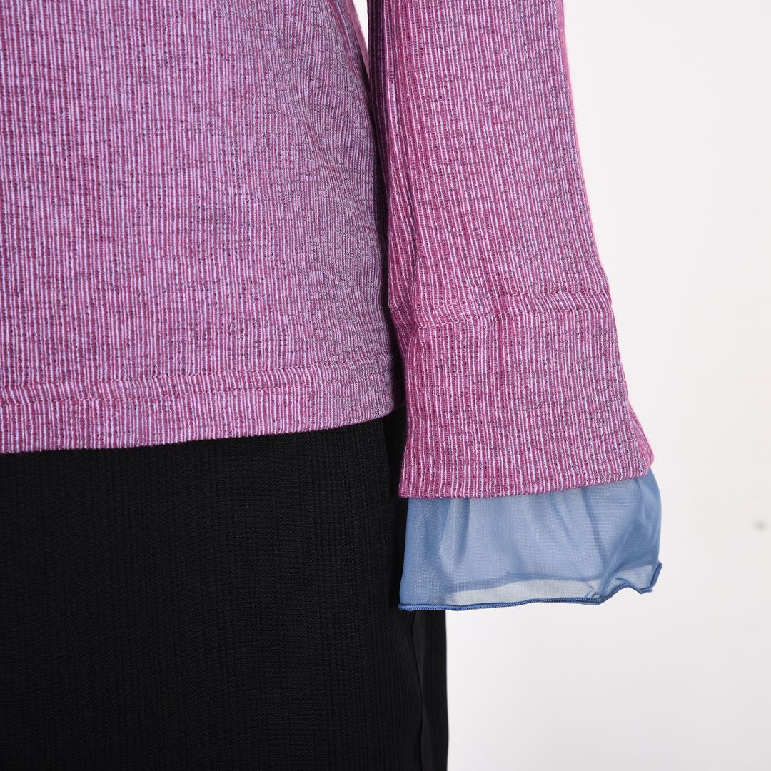 レイヤード風ハイネックカットソー　B DONNA　6062800