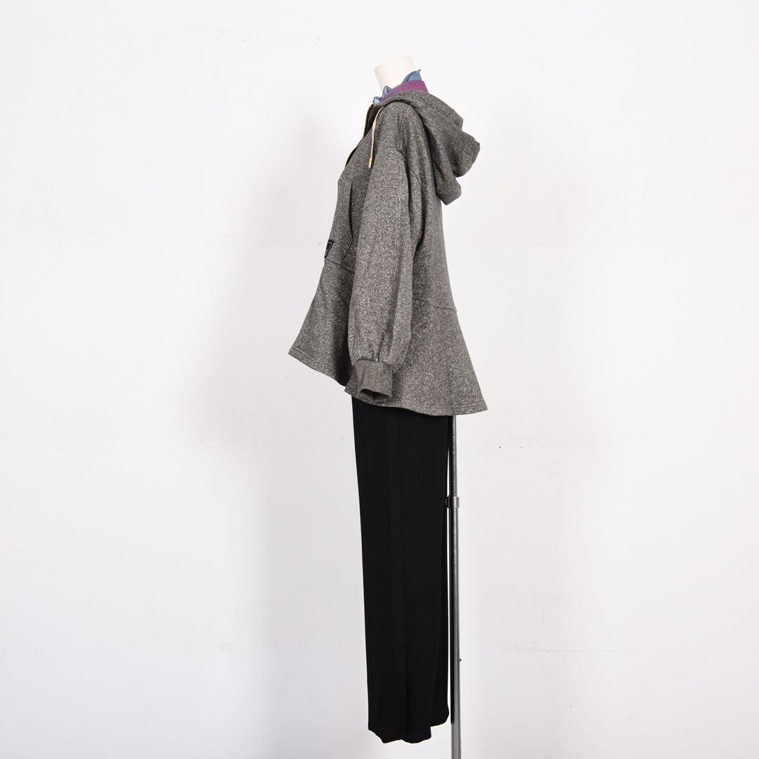 キラキラ裏毛　フルジップパーカー　B DONNA　6062803