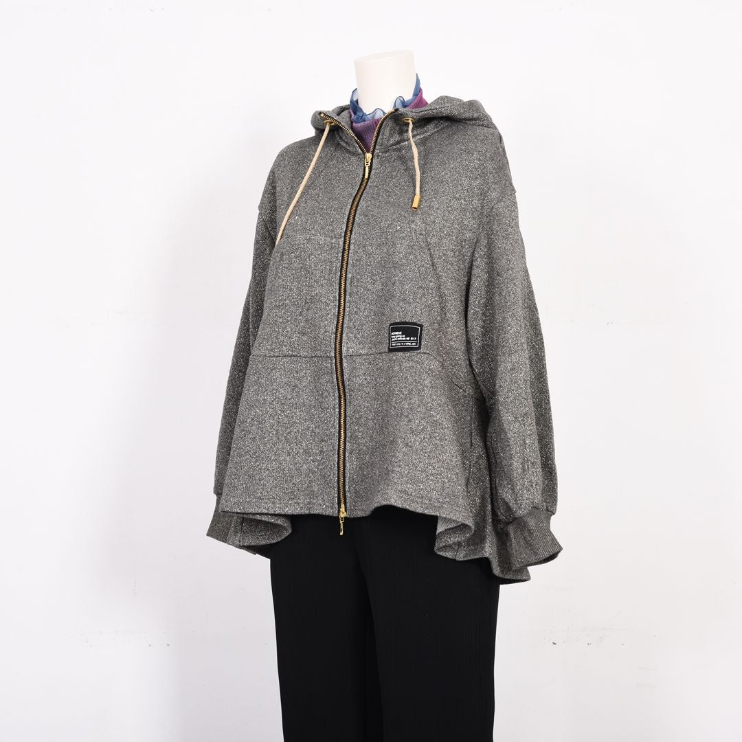 キラキラ裏毛　フルジップパーカー　B DONNA　6062803