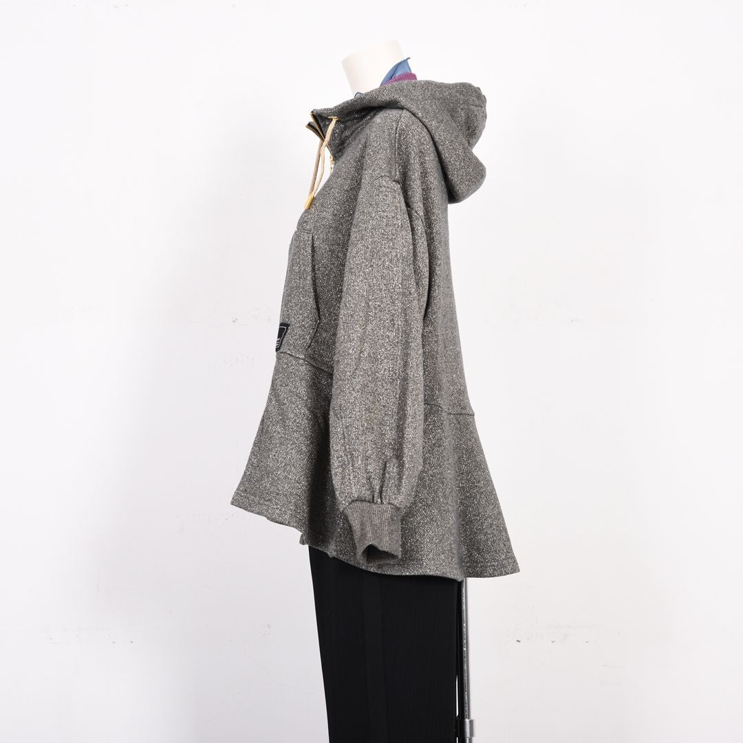 キラキラ裏毛　フルジップパーカー　B DONNA　6062803