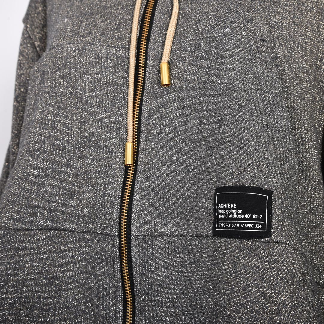 キラキラ裏毛　フルジップパーカー　B DONNA　6062803