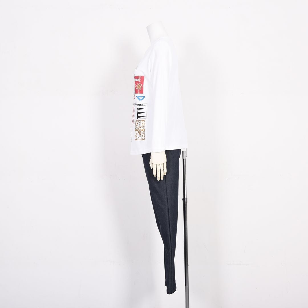 プリントモチーフ　長袖カットソー　VALENZA　5162621