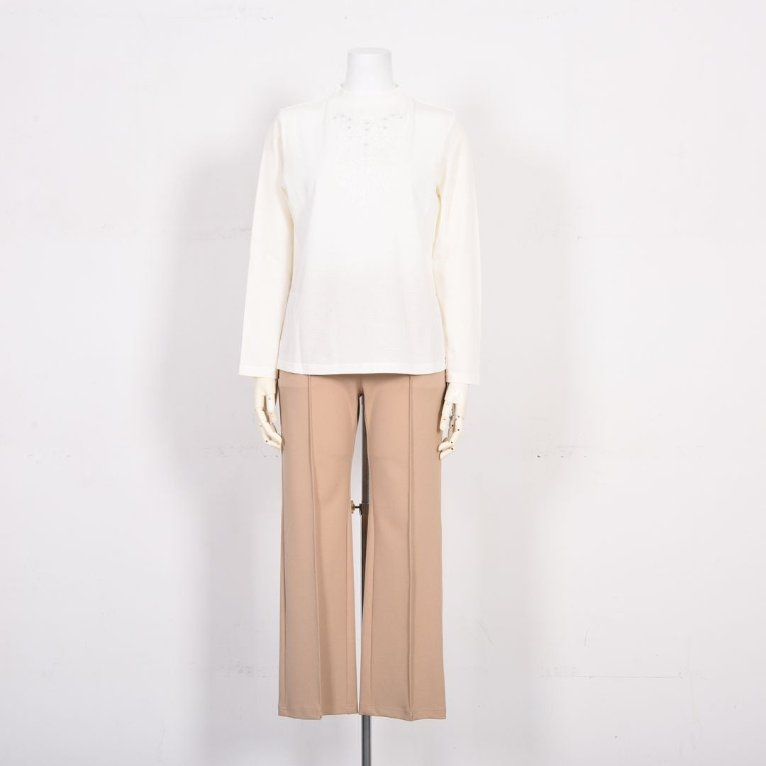 華やぎモチーフ　ハイネックカットソー　MIMO MODA　2562915