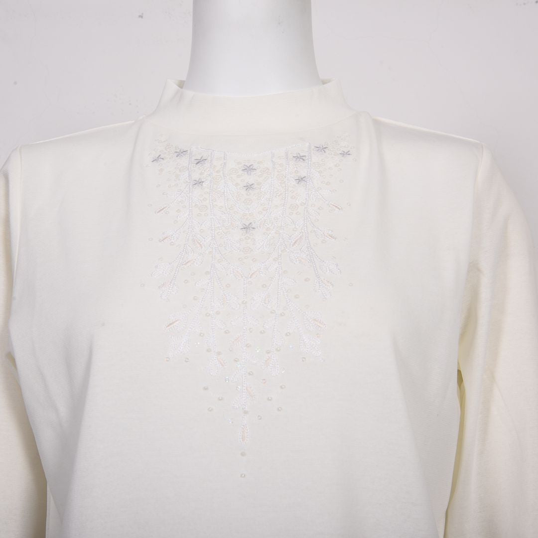 華やぎモチーフ　ハイネックカットソー　MIMO MODA　2562915