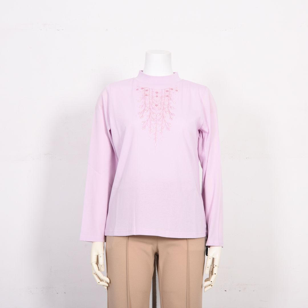 華やぎモチーフ　ハイネックカットソー　MIMO MODA　2562915