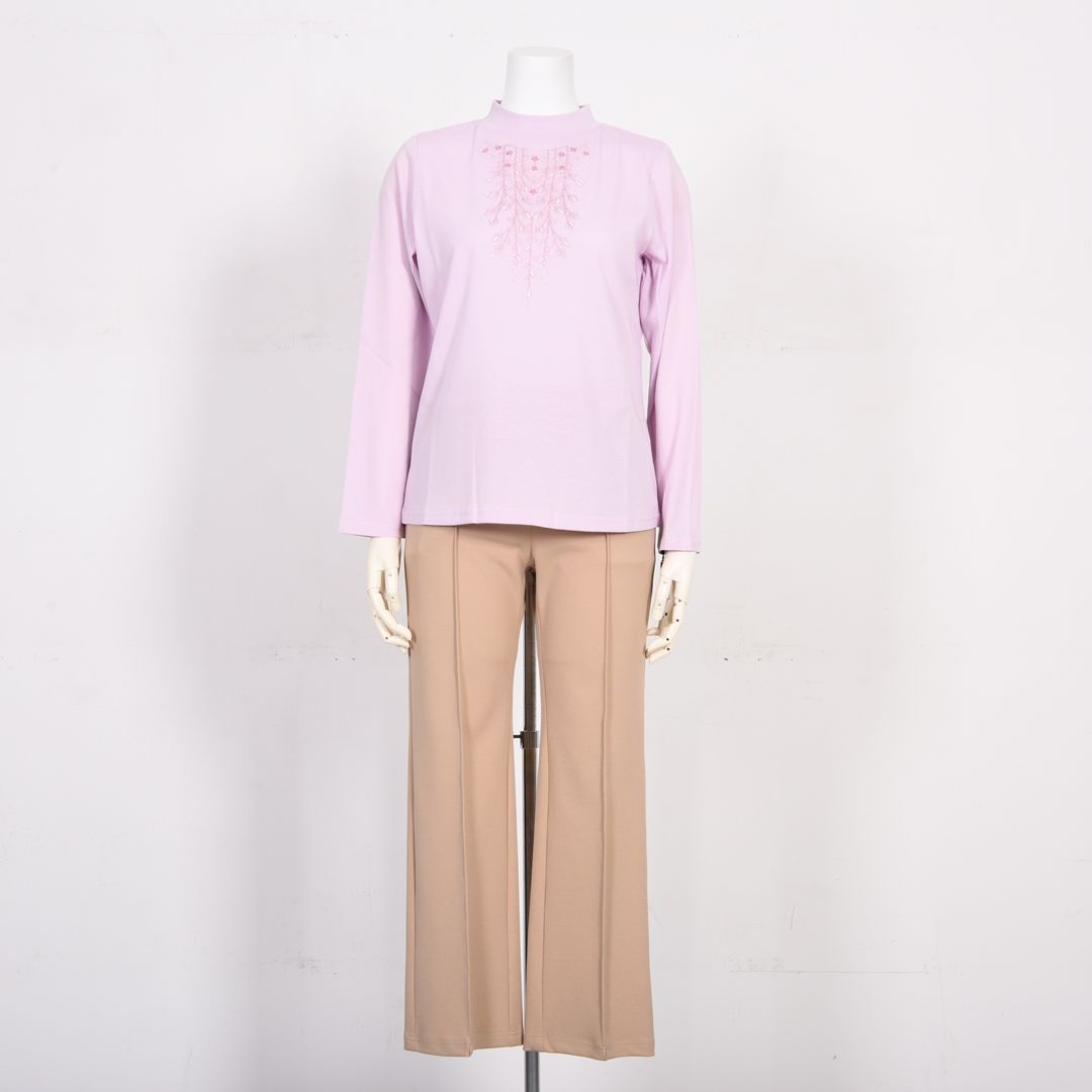 華やぎモチーフ　ハイネックカットソー　MIMO MODA　2562915
