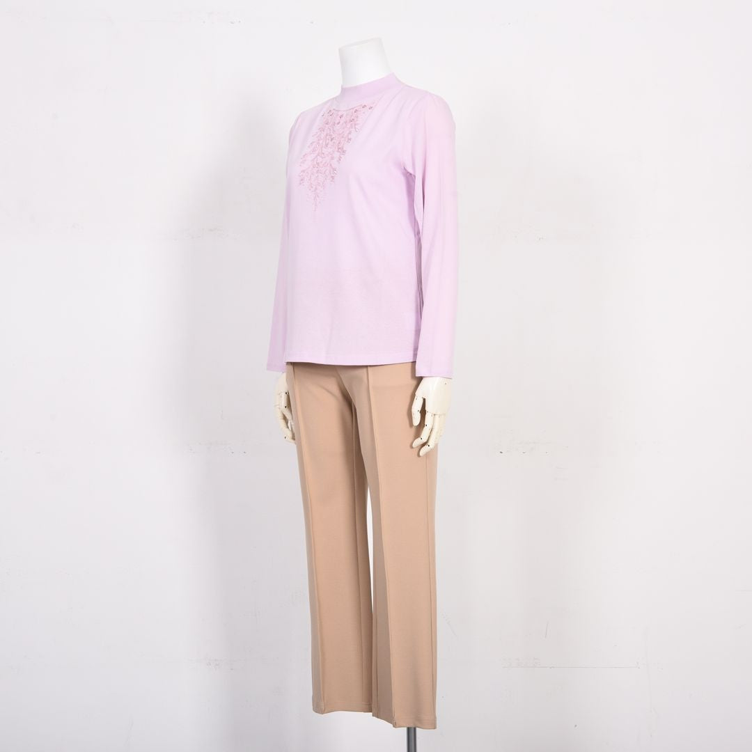 華やぎモチーフ　ハイネックカットソー　MIMO MODA　2562915