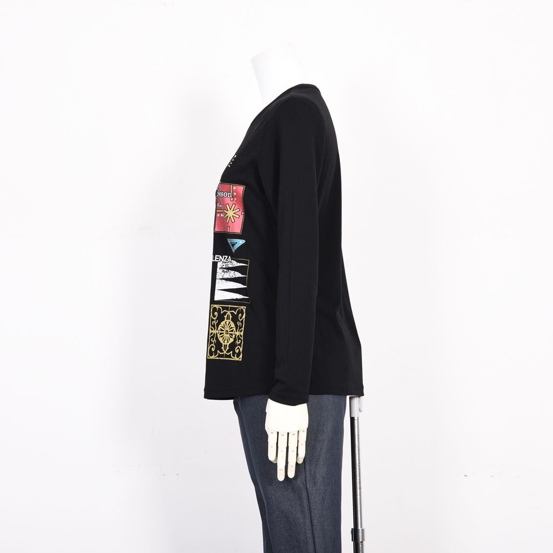 プリントモチーフ　長袖カットソー　VALENZA　5162621