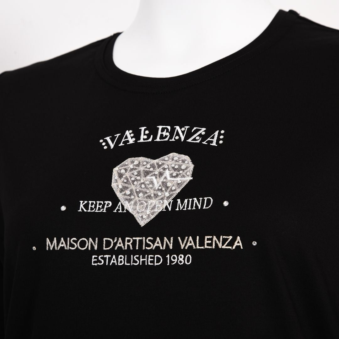 フロントモチーフ　5分袖カットソー　VALENZA　5162606