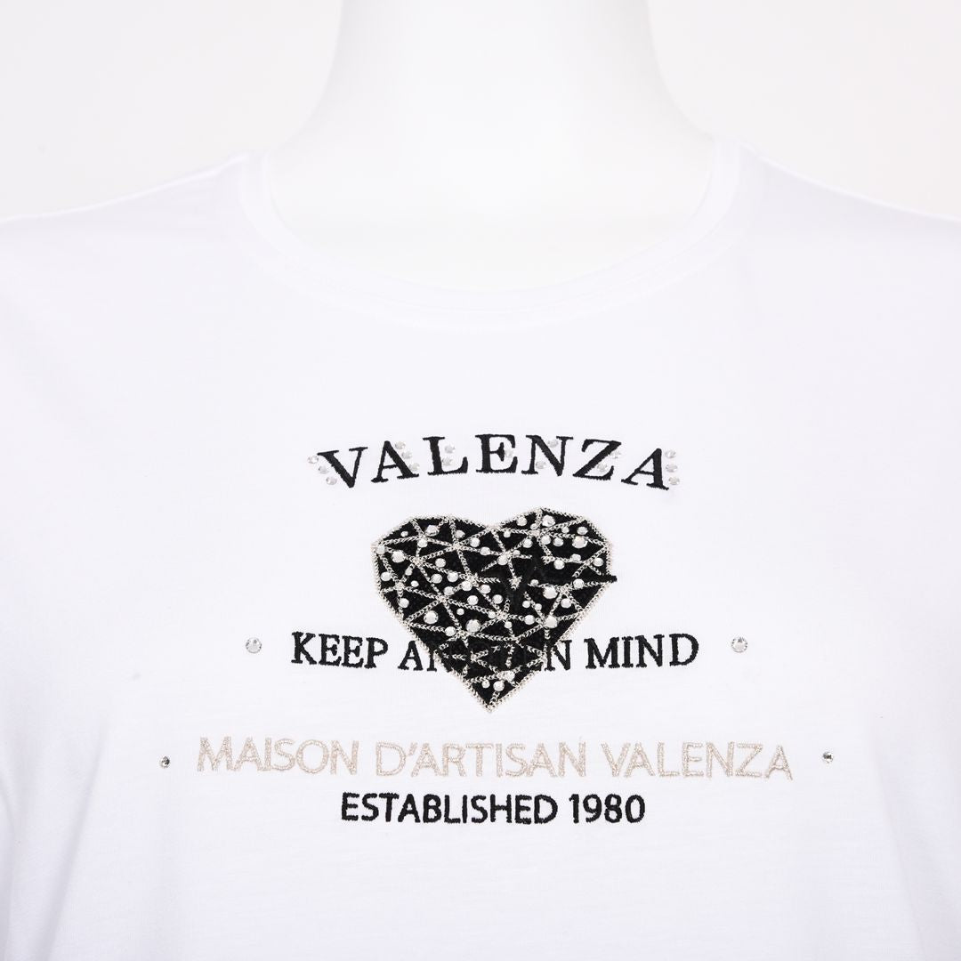 フロントモチーフ　5分袖カットソー　VALENZA　5162606