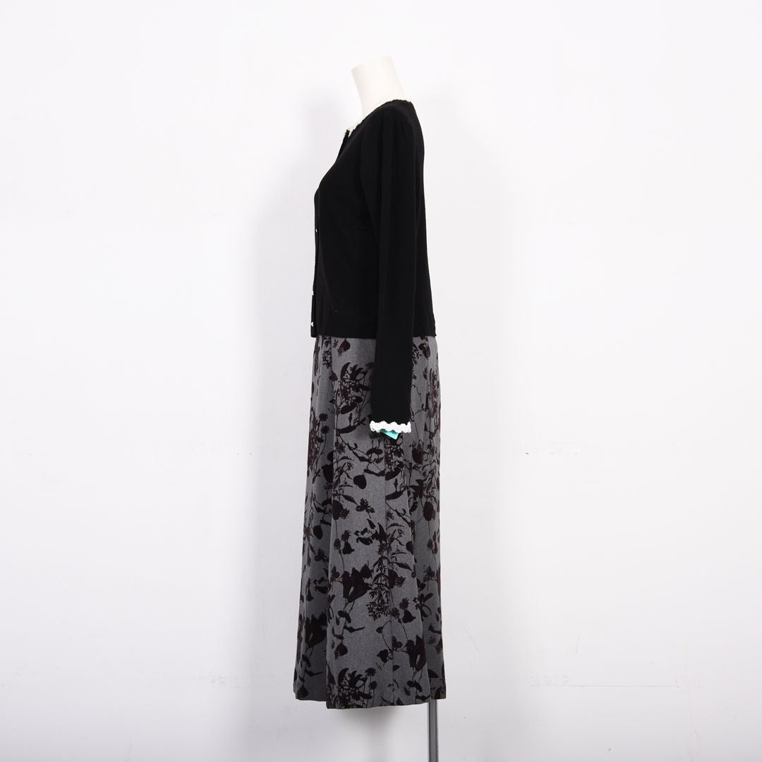 フロッキー加工　花柄スカート　Dear Princess　3065901