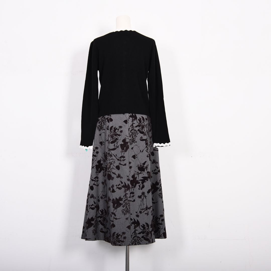 フロッキー加工　花柄スカート　Dear Princess　3065901
