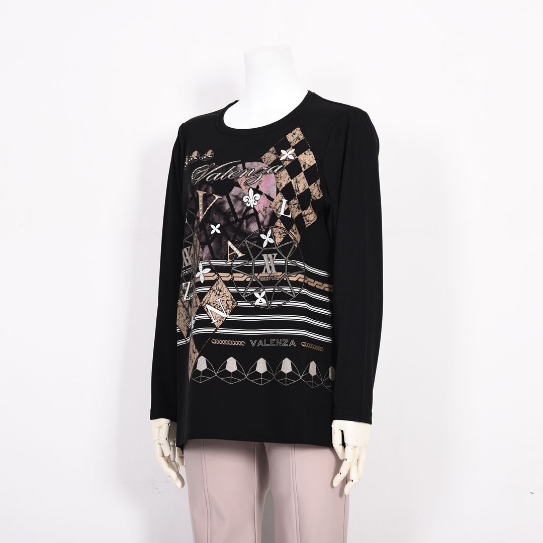 【Lサイズ】フロントモチーフ　カットソー　VALENZA　5562616