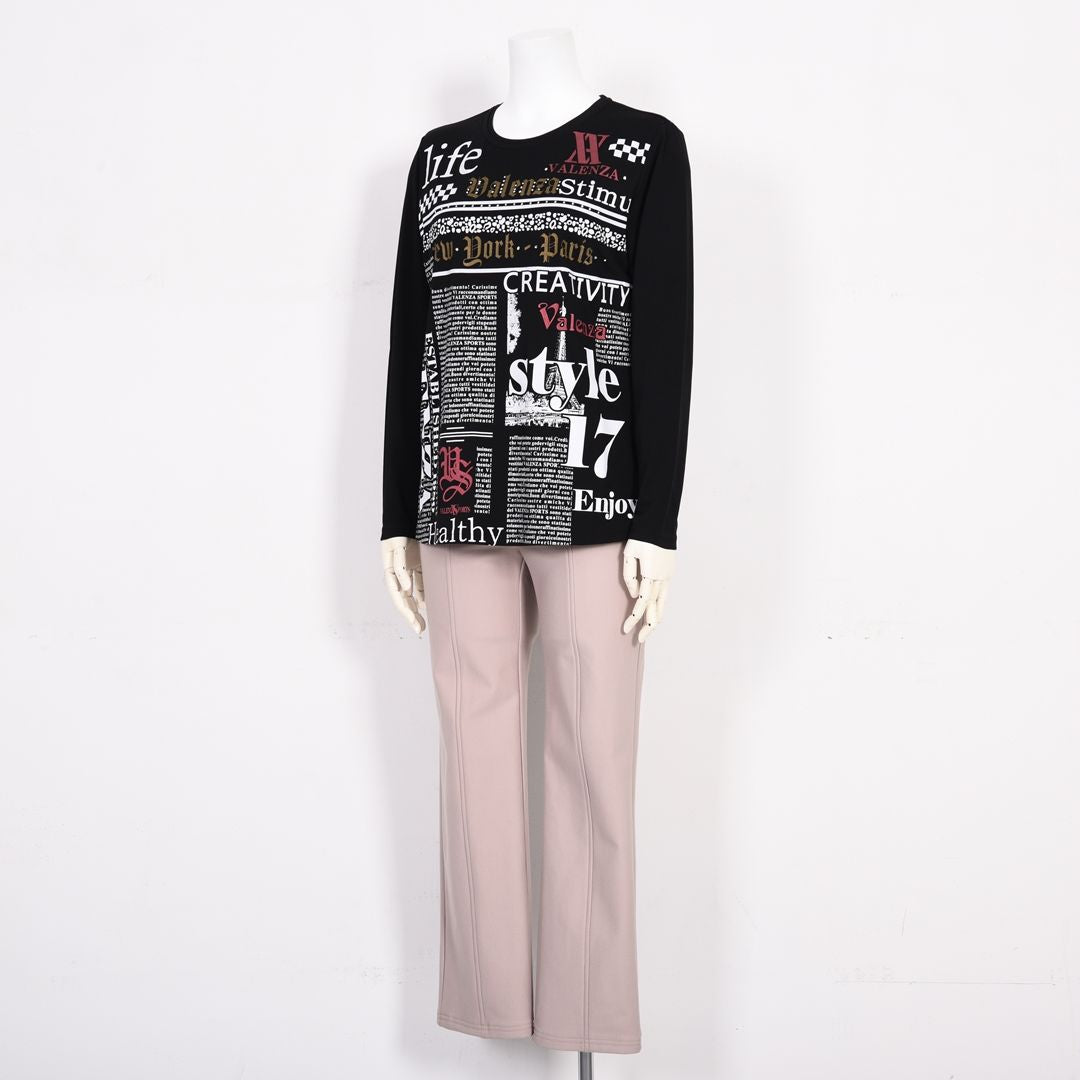センターシーム ストレッチ ストレートパンツ　VALENZA　5166608
