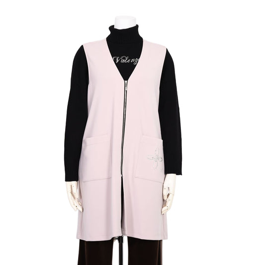 【Lサイズ】フロントファスナー　ロングジレ　VALENZA　5567609