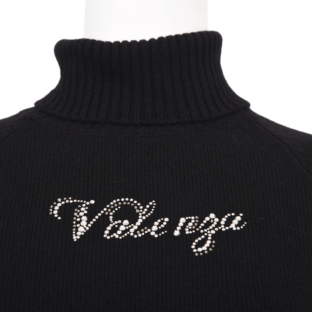 ラインストーン ロゴ タートルネック ニット VALENZA 5163607 – イズム