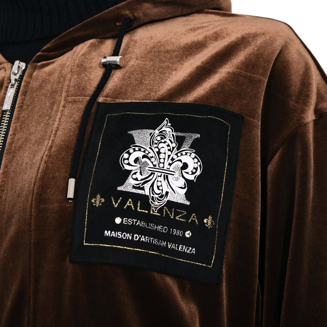 【Lサイズ】スノーベロア　ジップパーカー　VALENZA　5567615