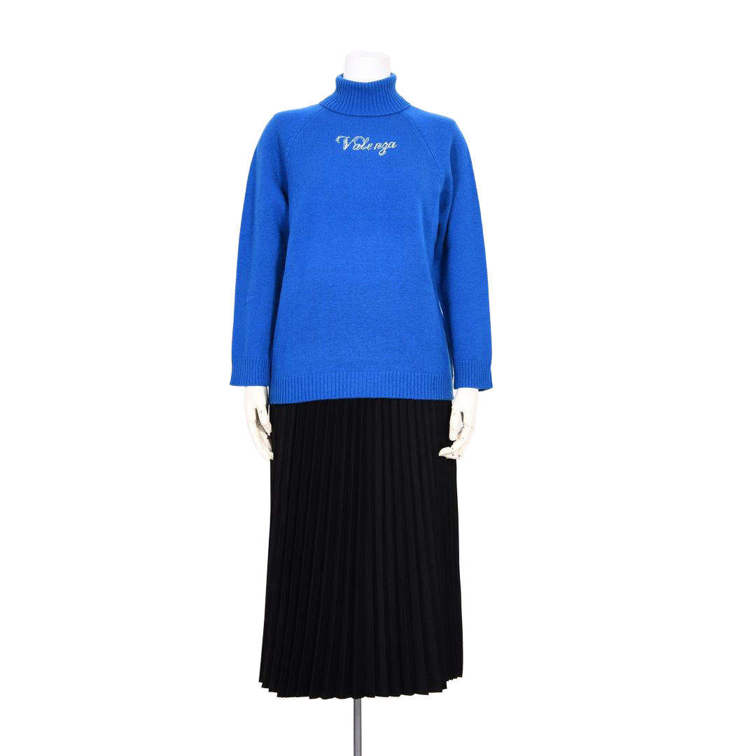 シンセティックレザー　プリーツスカート　VALENZA　5165600