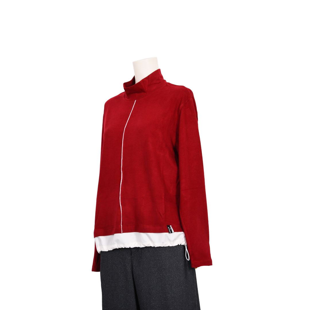 異素材切替　ハイネックカットソー　B DONNA　6062952