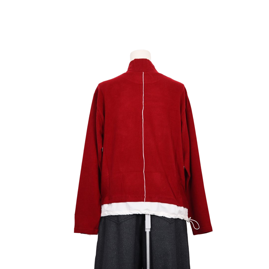 異素材切替　ハイネックカットソー　B DONNA　6062952